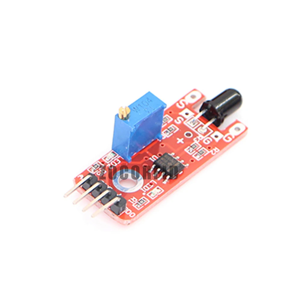 10pcs/lot Flame Sensor Module IR Sensor Detector For Temperature Detecting Suitable For Arduino