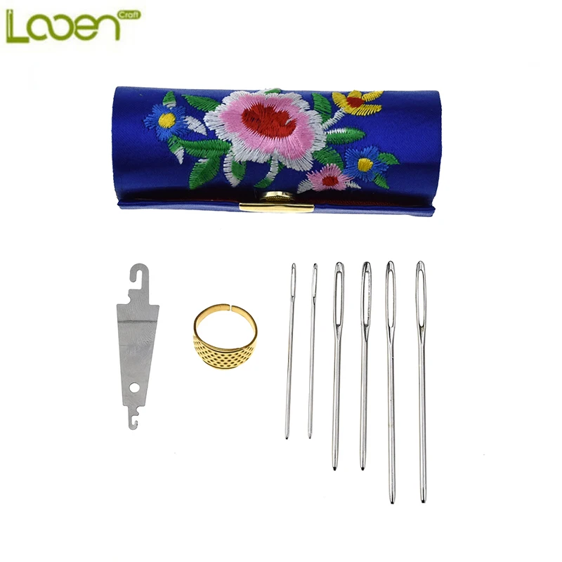 Looen 9pcslot Big Eye Blunt Needles Mix 3 Size Long Large Hole Not Sharp Sewing Knitting Embroidery Tools Women Hand DIY Tools (1)