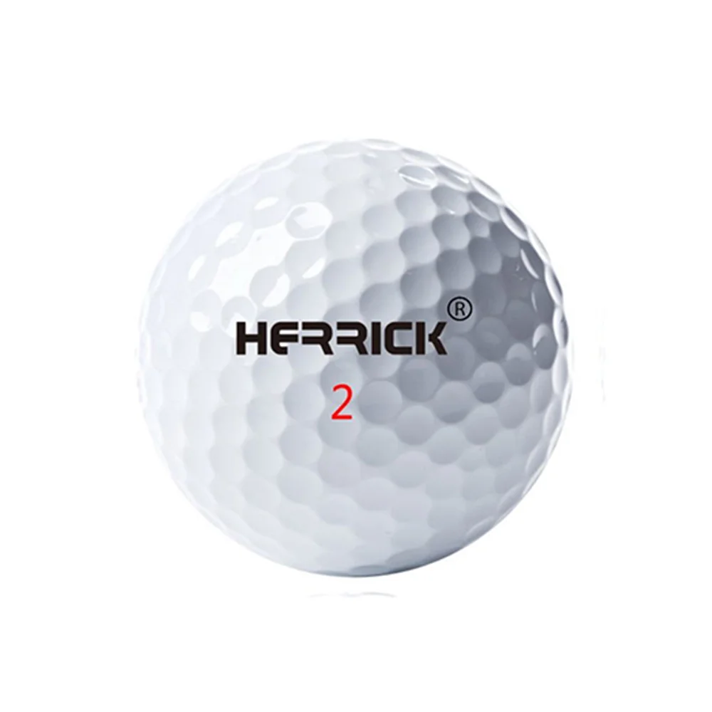 Мяч для гольфа, белый высокого качества игры мяч в два слоя, прочного расстояние зарина мяч 3pcs / много свободного судоходства - Цвет: NO.2