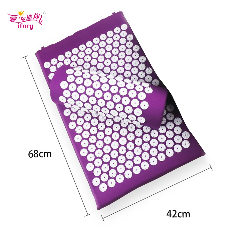 Ifory Health Care 1Pcs Acupressure Massage Yoga Mat Massager Foot Acupuncture Spike Mat Relieve Back Pain Headache Help Sleep Ifory Health Care 1Pcs Acupressure Massage Yoga Mat Massager Foot Acupuncture Spike Mat Relieve Back Pain Headache Help Sleep
