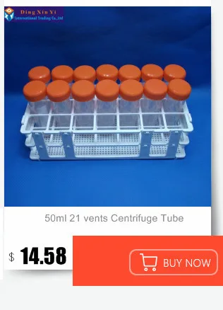 15 мл 50 шт./лот Пластик центрифужная пробирка PP Microcentrifuge центрифужные пробирки с винтовой крышкой, Пластик Тесты для пробы Clear