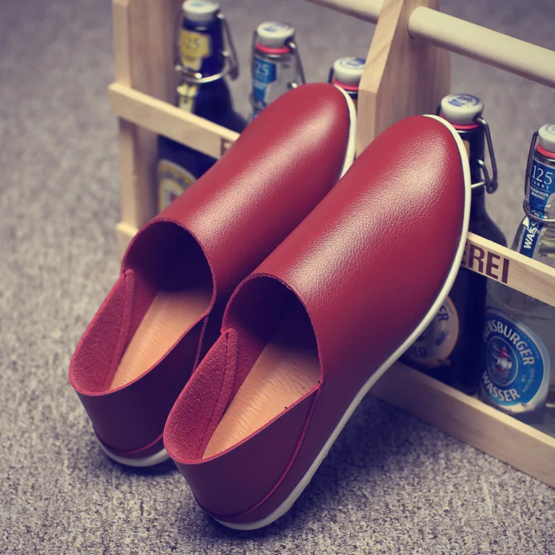 

Big Size 38-47 New Arrival Split PU Leather Men Casual Shoes Fashion Top Driving Moccasins Slip On Loafers Men Flat Shoes