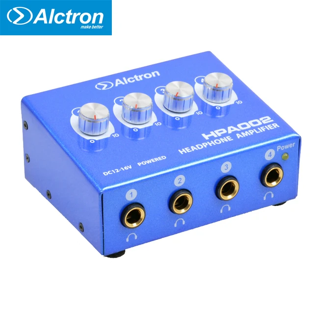 Alctron HPA002 Mini Portable Headphone Amplifier 3.5mm Stereo and RCA Jack steel Big Power High Quality Sound