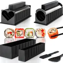 10 шт./Набор DIY Суши производитель пластик Onigiri форма для риса наборы кухня Bento аксессуары инструменты