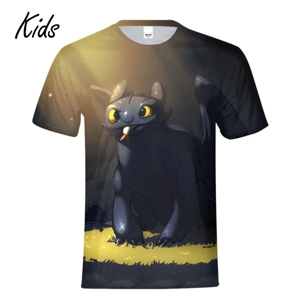 

How To Train Your Dragon 3D Print Tshirt Kids Modis Short Sleeve Tops Tees Shirt Clothes Funny T-shirt Unsex camiseta