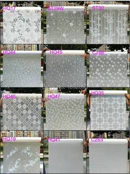

2017 45cm*100cm Frosted Privacy Glass Window Film Adhesive Embossed Window Sticker Home Decor Mixed Color Toilet Mirror