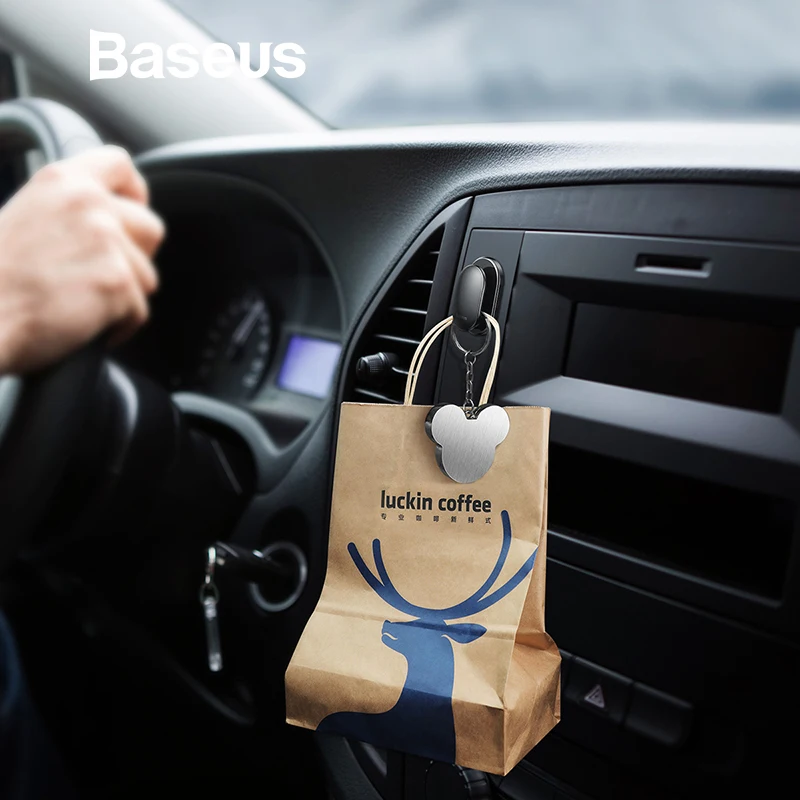 Автомобильный держатель для телефона Baseus на присоске, самоклеющиеся настенные крючки, вешалка для салона автомобиля, Органайзер Домашний для хранения