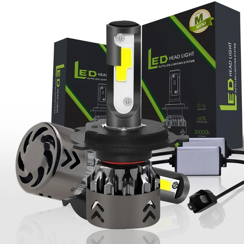 

Mini High Performance DC9-30V H4 9003 HB2 120W 20000LM LED Headlight Kit Hi/Lo Beam Bulbs 6000K