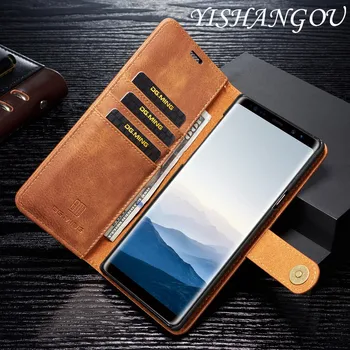 

Removable Magnetic Flip Leather Wallet Book Case For Samsung S8 S9 Plus Note 9 8 Slim Card Holder For Galaxy Note8 Note9