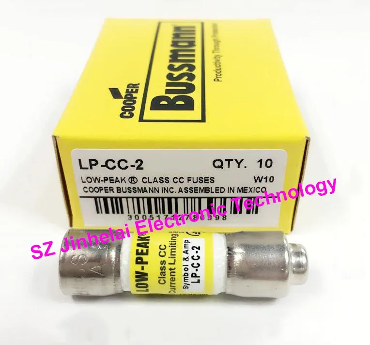 

New and original BUSSMANN TIME-DELAY FUSES LP-CC-2 2A 600V 10*38mm