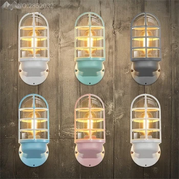 

American Creative Industrial Colorful Wall Light Iron Wall Lamp for Living Room Balcony Bar Bedroom Indoor Lighting Fixtures