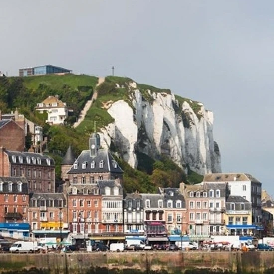 Le Treport Cliffs Poster Print by Walter Bibikow (24 x 36)