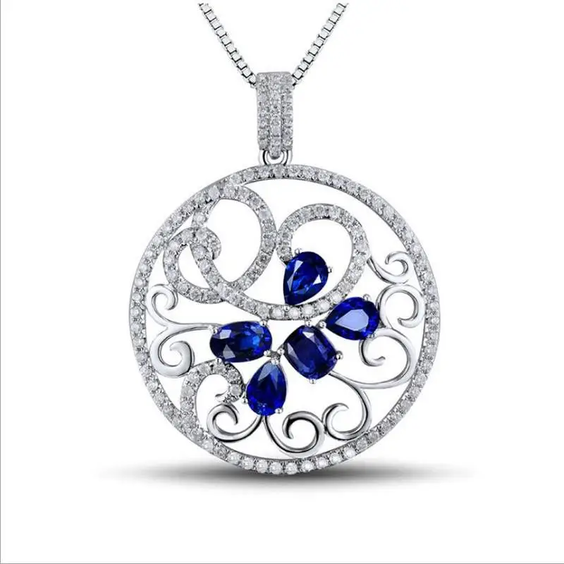 Роскошное женское серебряное ожерелье LUKENI до ключиц 925 для девочек аксессуары