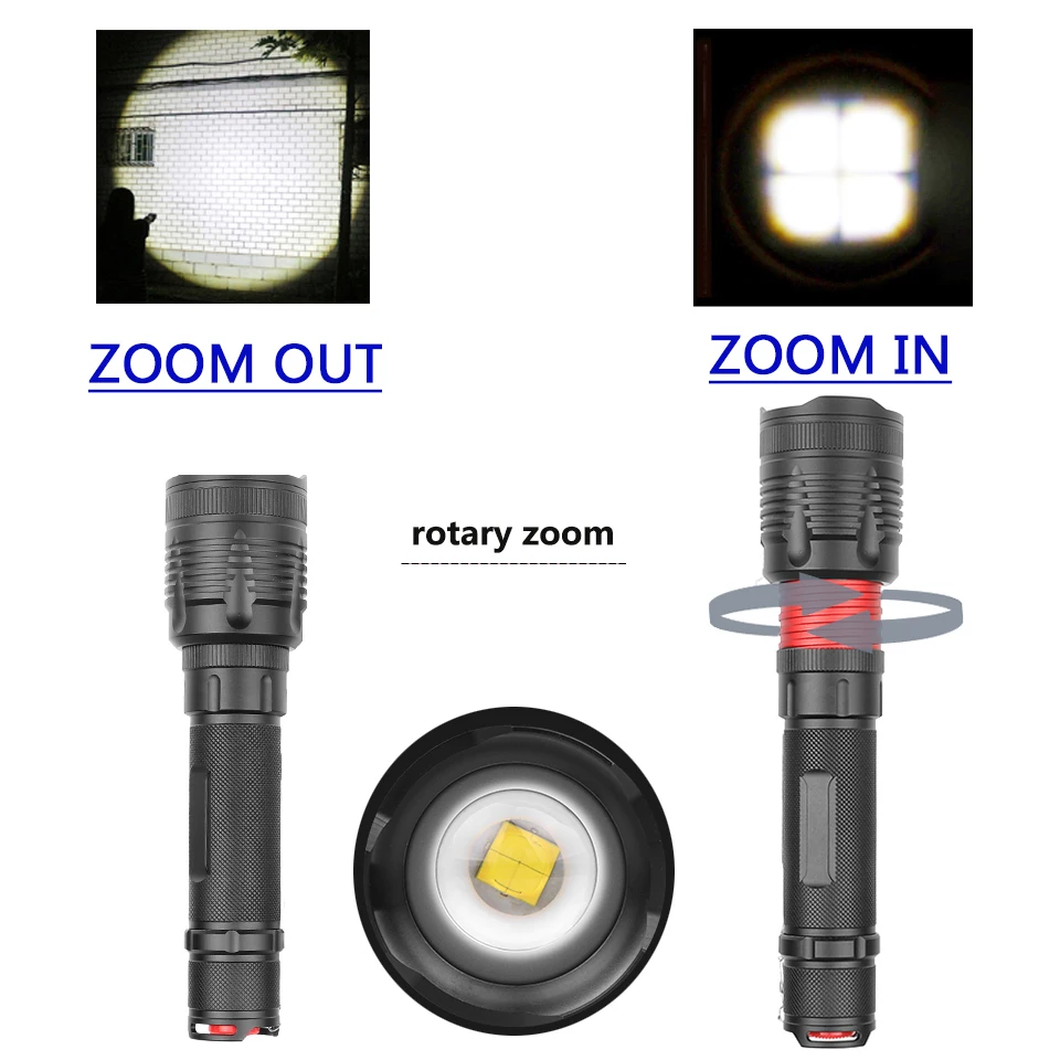 Ультра яркий CREE XLamp XHP70.2 3200LM светодиодный фонарик водонепроницаемый масштабируемый светильник 18650 или 26650 перезаряжаемый аккумулятор