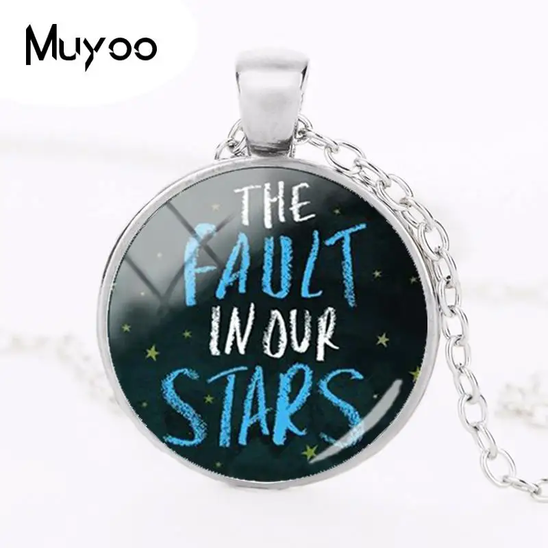 

2018 New The Fault In Our Stars Necklace The Night Before Our Stars Pendant Hand Craft Necklaces Glass Dome Jewelry HZ1