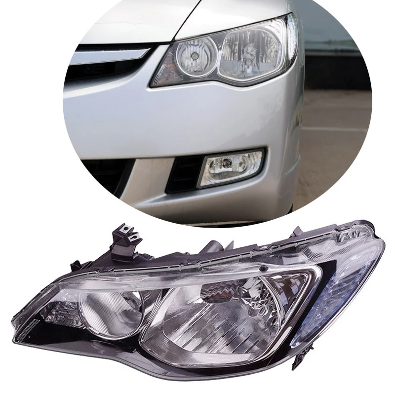 

CAPQX Front headlamp headlight head light lamp For CIVIC USA FD2 FD1 2006 2007 2008 2009 2010 2011, CIIMO 2012 33150-TX3-H01