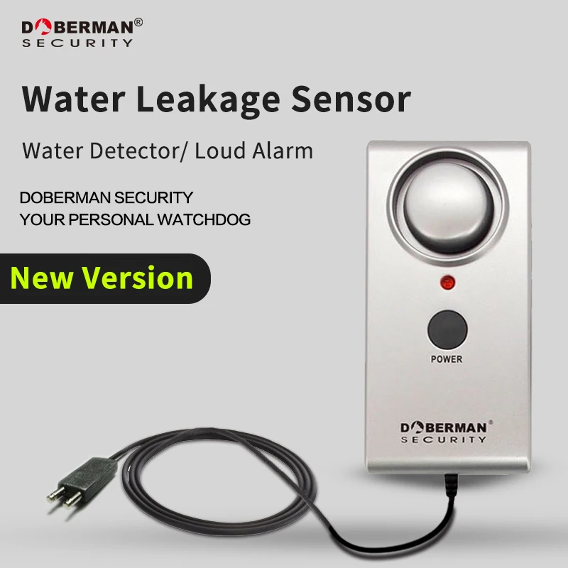 

Doberman Security Water Leakage Sensor Home Security Protection Alarm Water Leakage Alarm Water Intrusion Sensor Detector 100dB