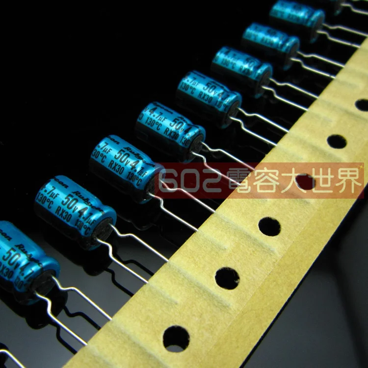 2018 hot sale 30pcs/50PCS Rubycon electrolytic capacitor 50v4.7uf high frequency RX30 series 130