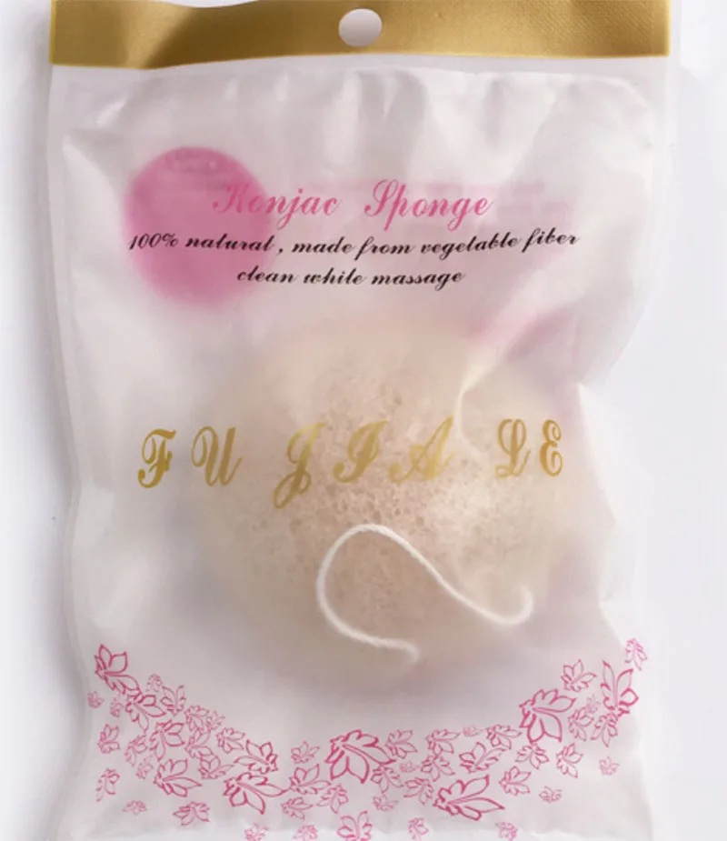 70*40 спонж для умывания полукруг сухой натуральный giantarum konjac sponge konnyaku для очищения лица, отшелушивания, купания - Цвет: white