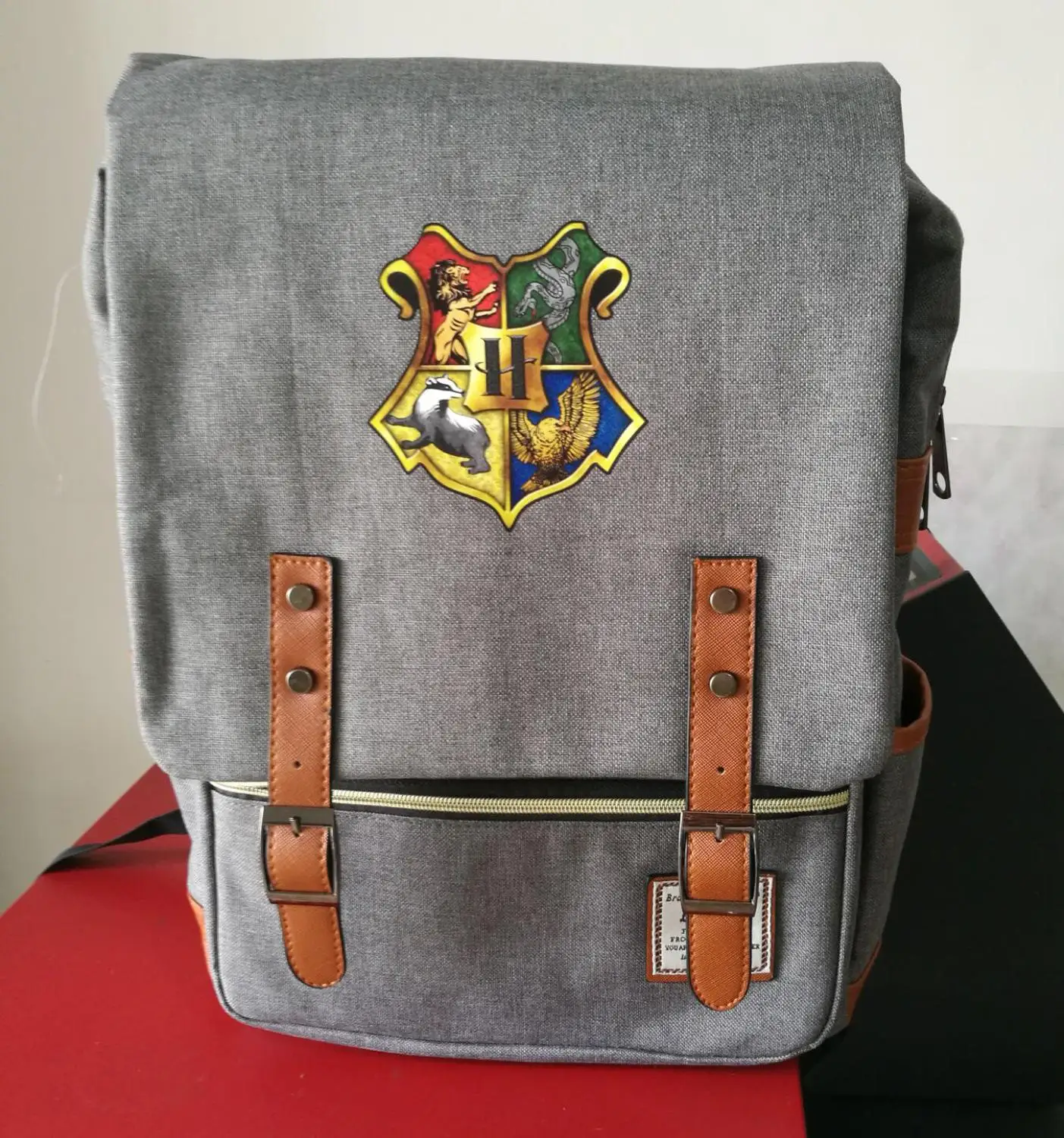 Магический Хогвартс Ravenclaw Слизерин Гриффиндор мальчик Девочка студенческая школьная сумка подростковые школьные сумки холщовый женский рюкзак мужской рюкзак