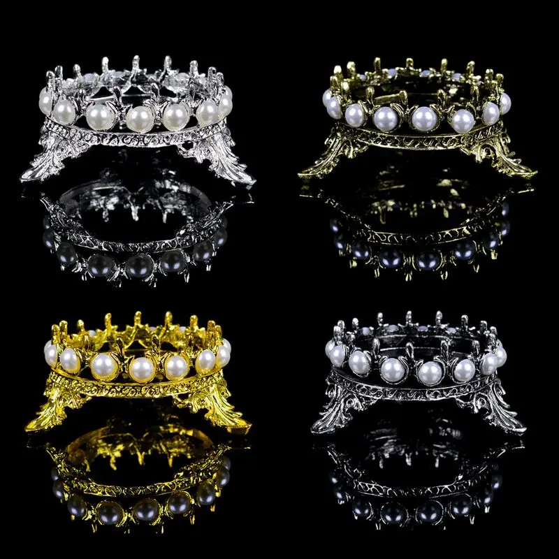 

Alloy Artificial Pearl Nails Art Pen Holder Brush Rack Carving Pattern UV Gel Pens Carrier Storage Salon Tools