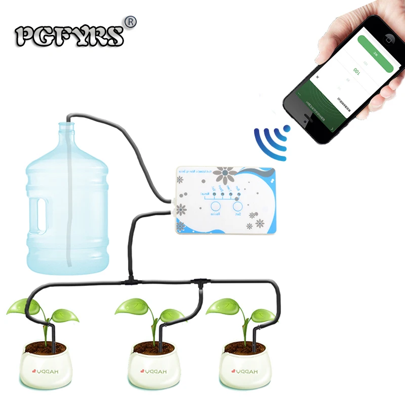 

NEW Mobile phone WIFI Automatic Watering Device Remote control Garden plant utomatic Drip Irrigation system water pump timer