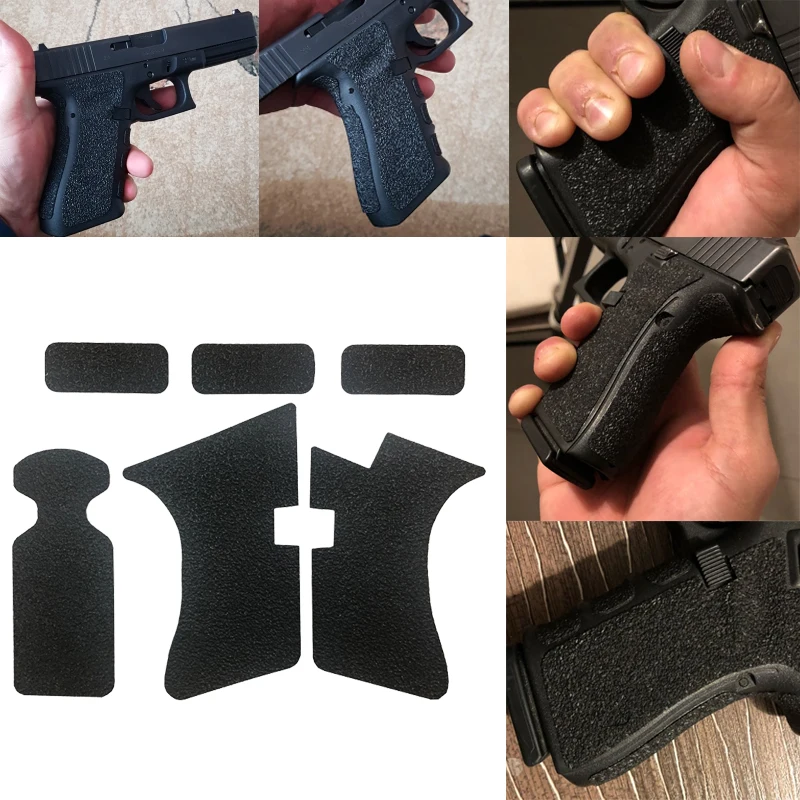 Нескользящая резиновая текстурированная перчатка с лентой для Glock 17 19 20 21 22 25 26 27 33 43 кобура 9 мм пистолет магазин для патронов запчасти