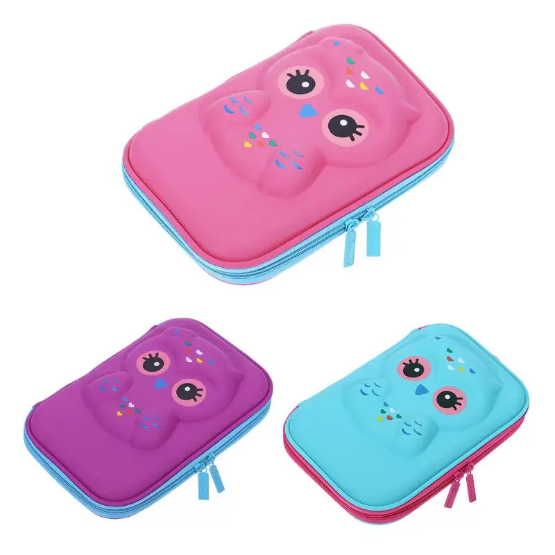 VODOOL Large Capacity Zipper Pencil Case EVA Stationery Pouch Cute Cartoon Animal Pencil Case Pen Bag School Stationery Supplies VODOOL Large Capacity Zipper Pencil Case EVA Stationery Pouch Cute Cartoon Animal Pencil Case Pen Bag School Stationery Supplies