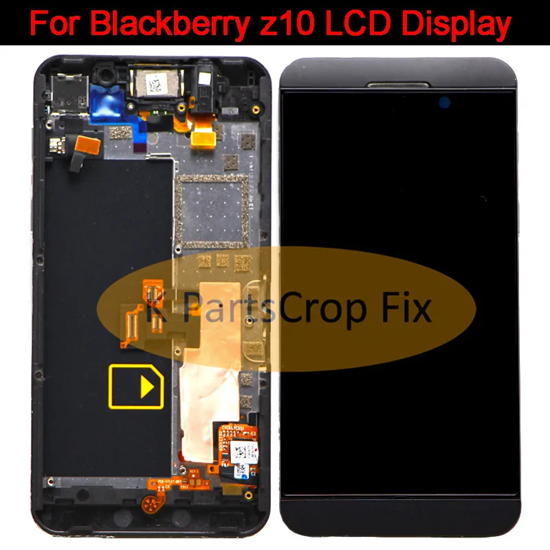 Черный ЖК-дисплей с сенсорным экраном и дигитайзером в сборе для Blackberry Z10 4G Version 3g