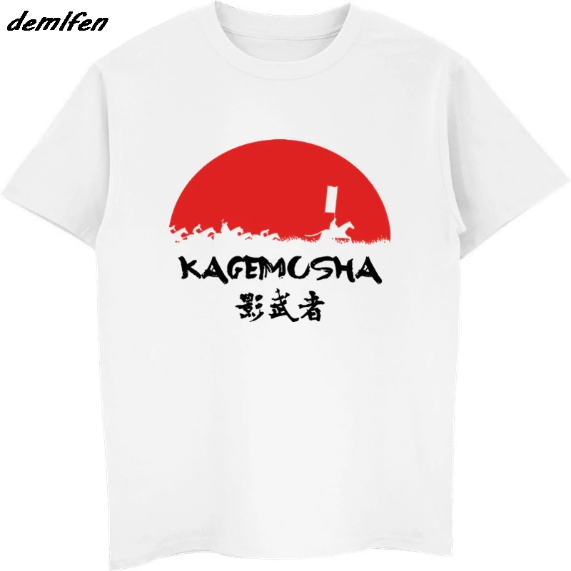 Летняя японская Винтажная Футболка Kagemusha в стиле 80 х годов Takeda Tokugawa Nobunaga футболка