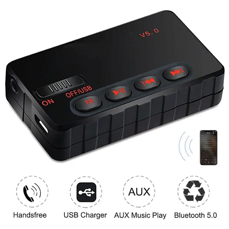  VODOOL EC8 8GB/16GB/32GB Audio Wireless Adapter Bluetooth Receiver Transmitter USB AUX Audio Music 