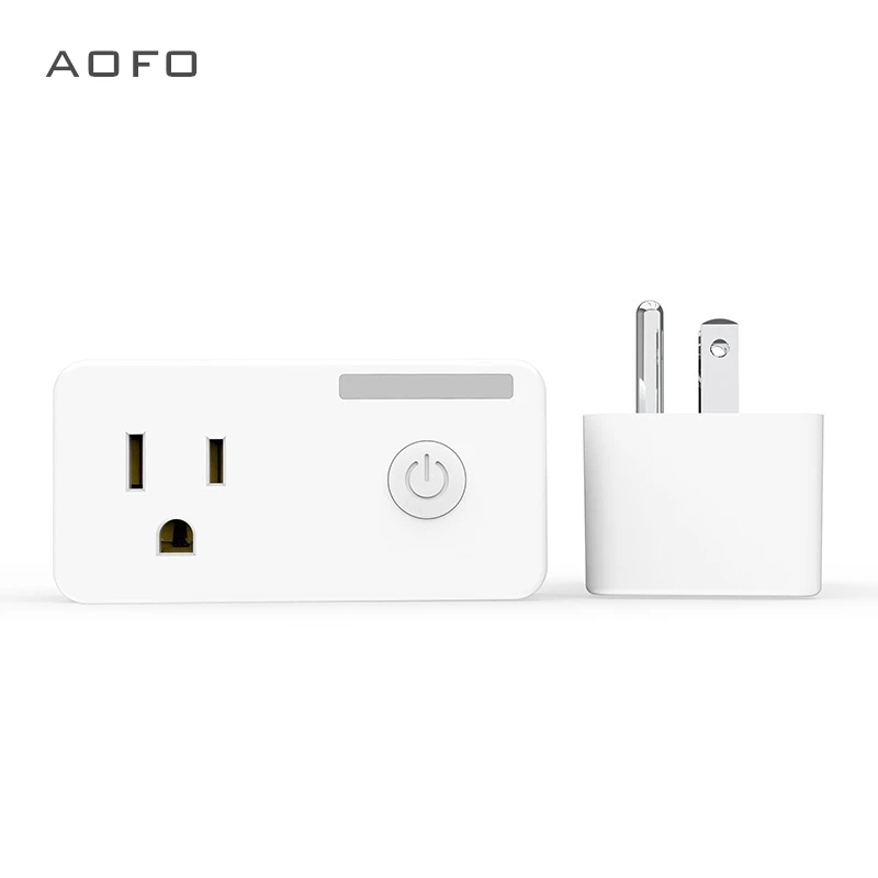 AOFO WiFi Smart Plug Outlet with Energy Monitoring, No Hub Required, Compatible with Alexa Echo and Google Assistant