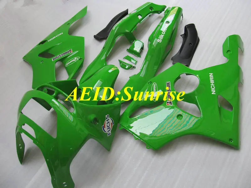 Комплект обтекателей для мотоцикла KAWASAKI Ninja ZX 6R 1994 1995 1996 ZX6R 94 95 96 97 ABS зеленый