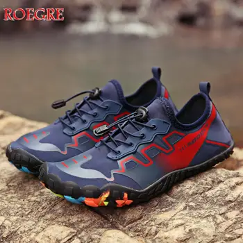 

Men Beach Summer Wading Casual Shoes Swimming On Surf Quick-Drying lace-up Sneakers Skin Sock Drainage system man Water Shoes
