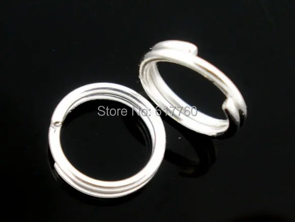 

Free Shipping! 1500 PCs Silver Plated Double Loops Open Jump Rings 6mm Dia. Findings (E04156)