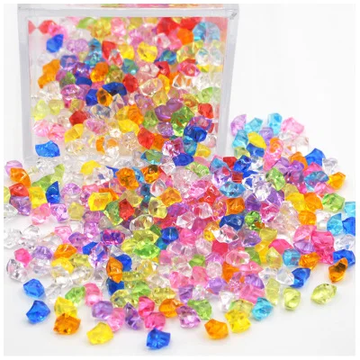 

100PCS/Lot 6*9*5mm Acrylic Crystal Diamond Pawn Irregular Stone Chessman Game Pieces For Board Game Accessories Multi Colors