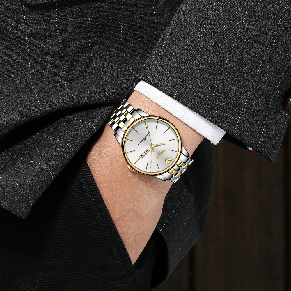 NIBOSI новые модные простые мужские часы водонепроницаемые синие повседневные кварцевые часы мужские с датой наручные часы Zegarek Meski Saat