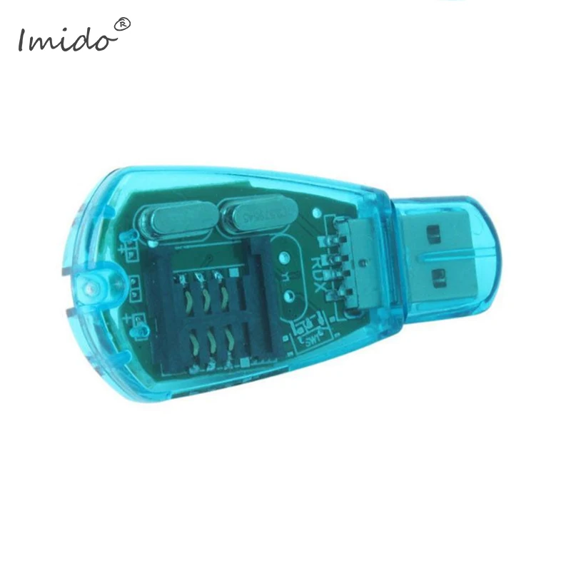 Синий мобильный телефон USB Стандартный SIM Card Reader копия Cloner писатель SMS резервного