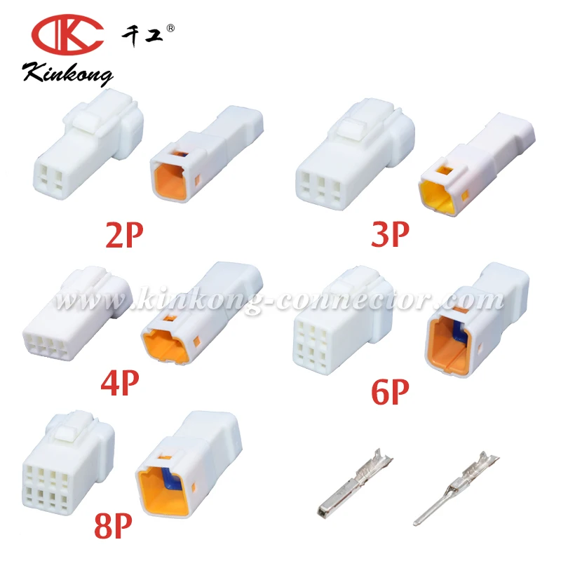 

JST JWPF Series male female connector Kit 2/3/4/6/8 pins housing+contacts+silicone wire seals