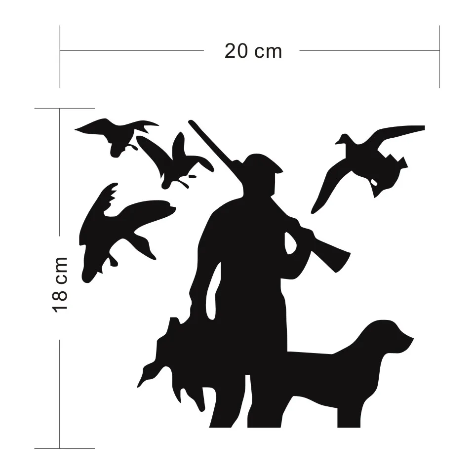 Funny MAN HUNTING Car Stickiers and Decals Car Body Window Decorations stickers Fashion Car Styling Creative Stickers 2018CM (1)
