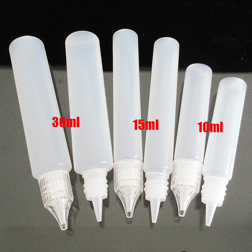 Hot 10ml/15ml/30ml LDPE Squeeze Dropper Bottle Plastic Pen shape E