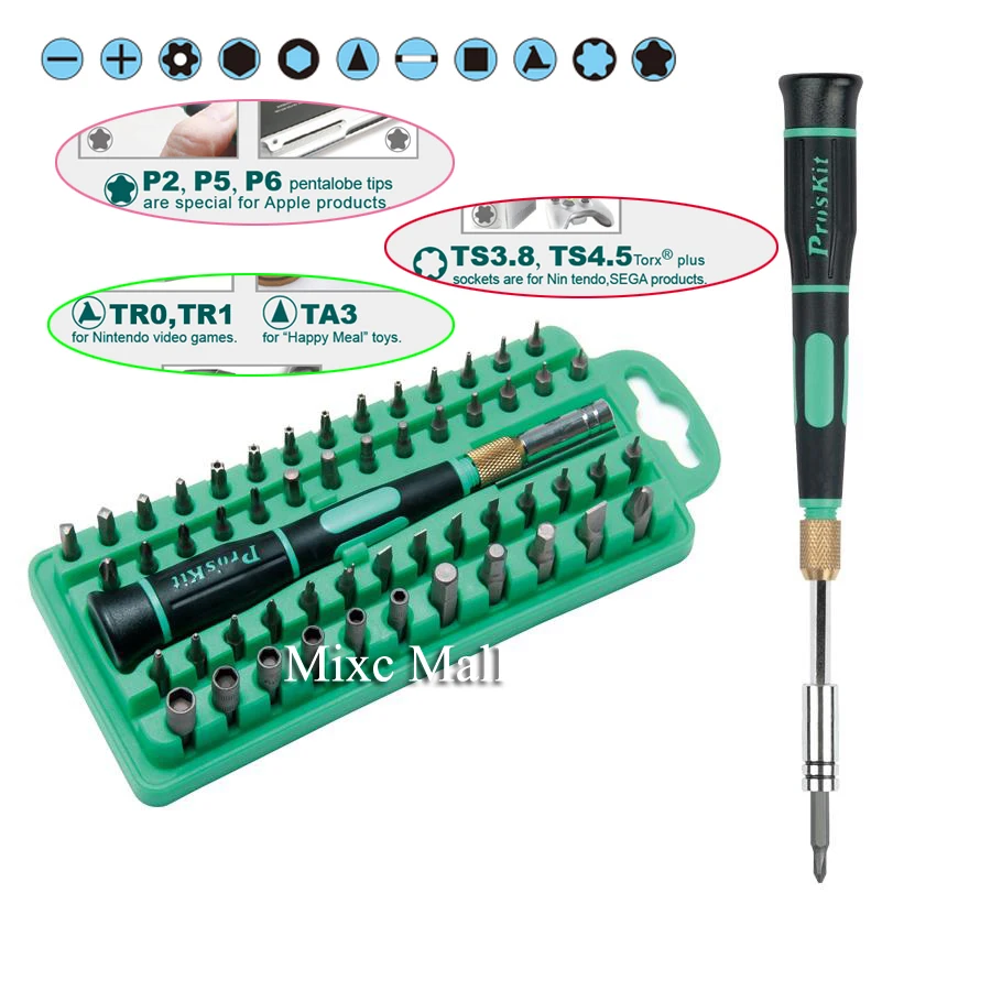 

Original Screwdriver Set SD-9828 For Apple iPhone MacBook Air MacBook Pro Nintendo game consoles Happy Meal Sega Smartphone