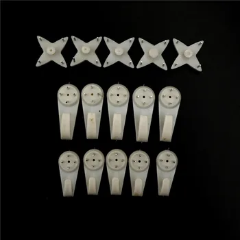 

10 pcs Solid Wall Nail Contact Non-trace Nail Hooks Photo Frame Photo Wall Hangs A Picture Clasps