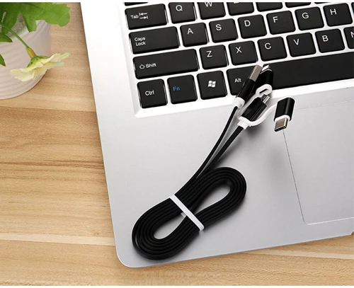 Кабели USB 3-в-1 кабель для Apple для Android для huawei мобильный кабель передачи данных телефона Тип-c кабель для передачи данных один для трех - Цвет: black