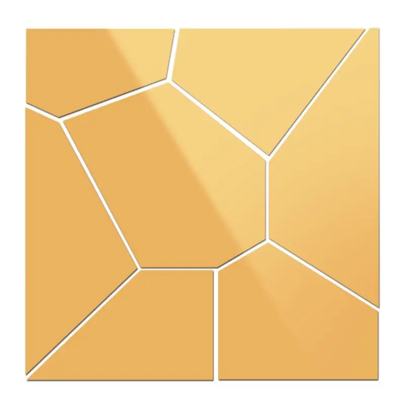 

28Pcs Moire Pattern Mirror 3D Sticker Removable Art Decal Mural Wall Sticker Home Decoration E5M1