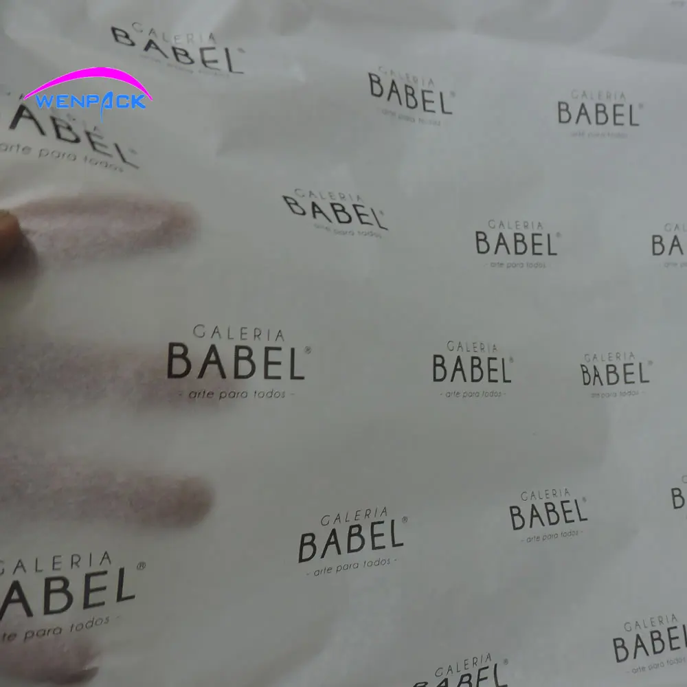 50x38 см Роскошная печать логотипа упаковка подарочная бумага - Цвет: white paper