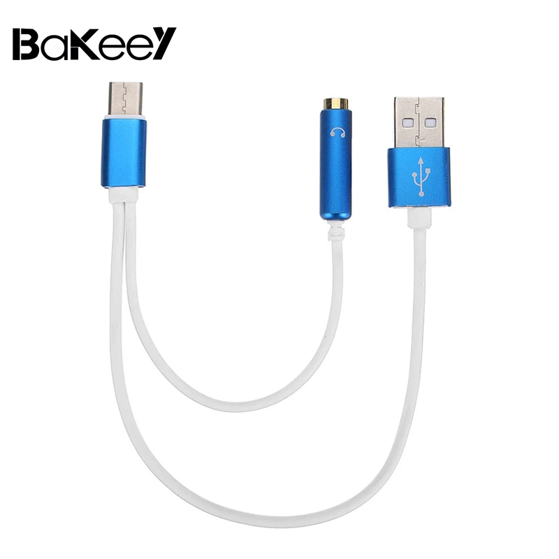 

Bakeey Type C 3.5mm Three Colors Audio Jack To USB Charging Cable Adapter Converter 25cm for Oneplus 6 Xiaomi 6