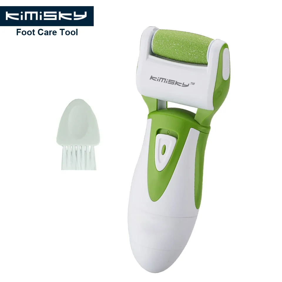 

KIMISKY Green Top Smooth Strong Electric Pedicure Tools Foot File Electric PK Scholls file Foot Care Tool 1 Roller Heads