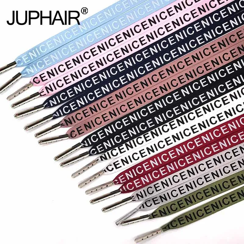 

3 Pairs Stripe Lace Canvas Shoes Color Decorating Pattern Colorful Shoelaces Flat Shoelaces Sports Laces High-grade Metal Head
