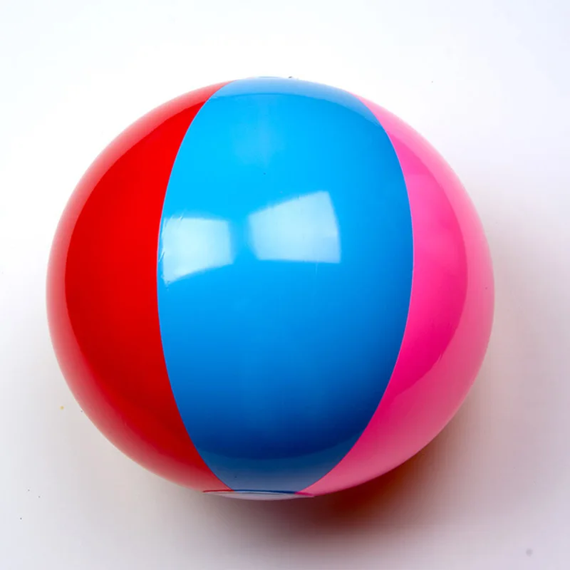 

Children's beach inflatable ball beach ball PVC inflatable expression ball toy ball swimming water polo(Random color)